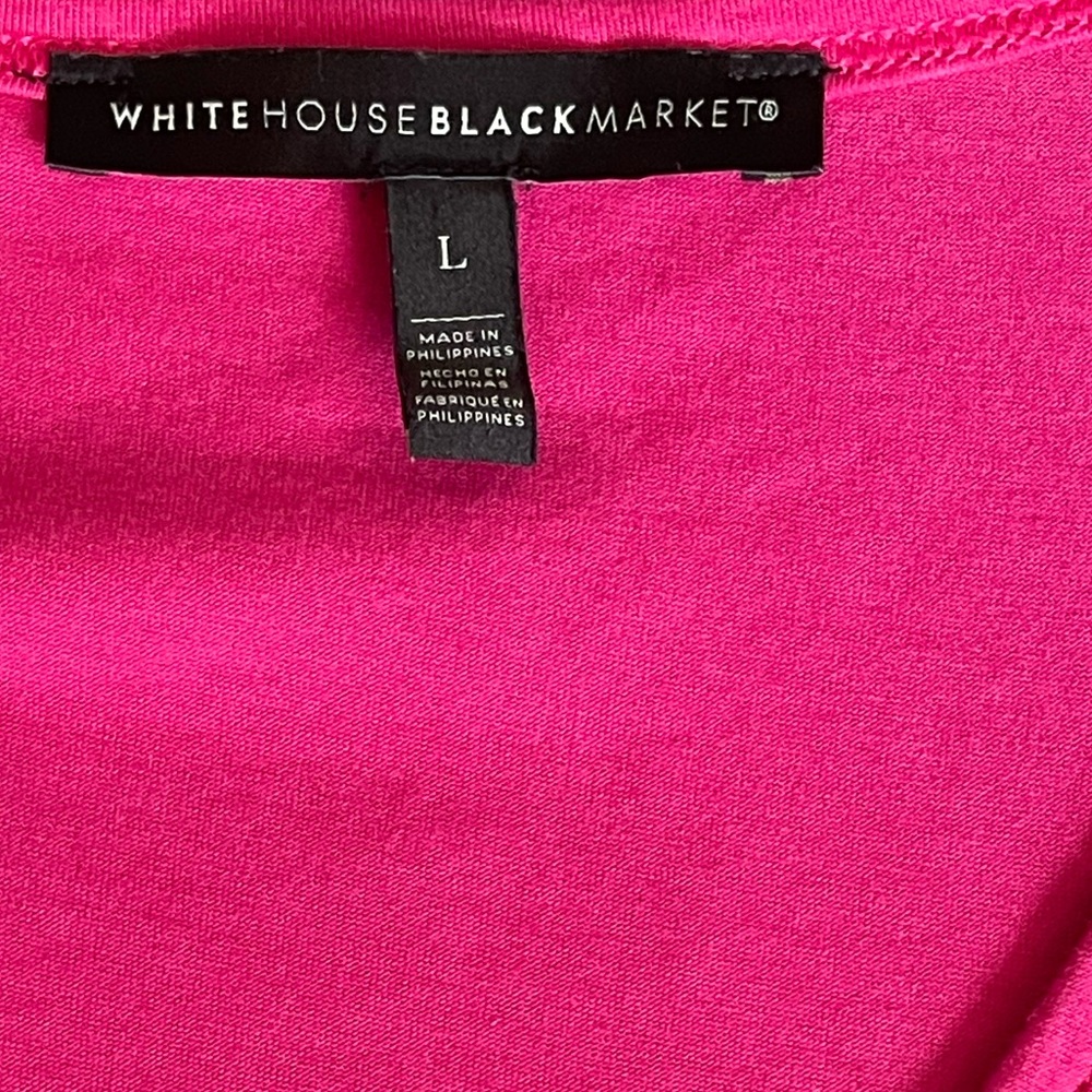 #103, White House Black Market Women's Pink Top, size L - Picture 3 of 3
